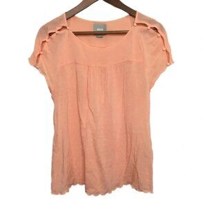 Maeve Swiss Dot Short Sleeve Blouse